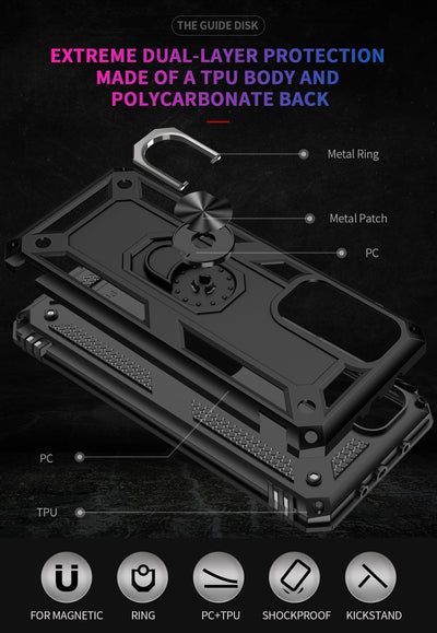 Funda Protectora con Anillo Magnético Anti-caídas para Celular - Image 10