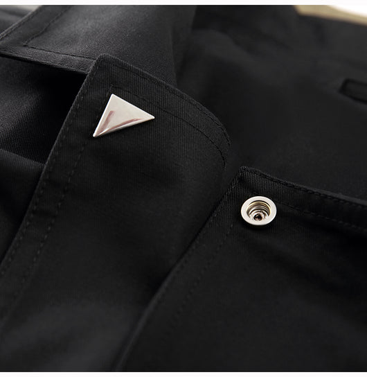 Gabardina Retro con Combinación de Colores Estilo Británico para Mujer - Image 14