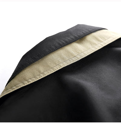 Gabardina Retro con Combinación de Colores Estilo Británico para Mujer - Image 15