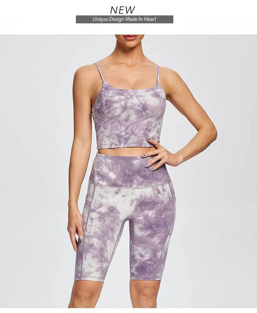 Pantalones Yoga Cintura Alta Tie Dye sin Marcas Incómodas - Image 10