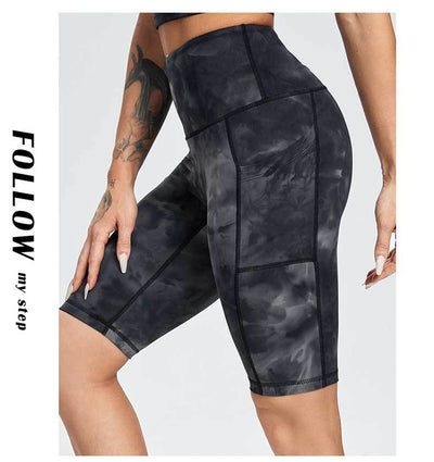 Pantalones Yoga Cintura Alta Tie Dye sin Marcas Incómodas - Image 18