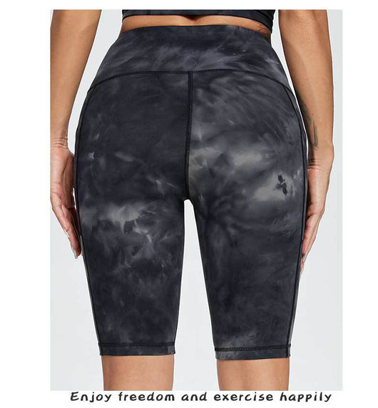 Pantalones Yoga Cintura Alta Tie Dye sin Marcas Incómodas - Image 19