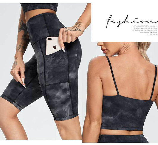 Pantalones Yoga Cintura Alta Tie Dye sin Marcas Incómodas - Image 20