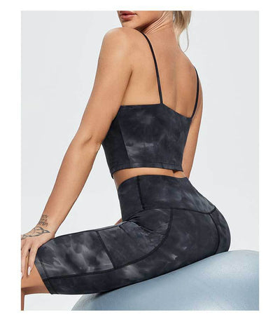 Pantalones Yoga Cintura Alta Tie Dye sin Marcas Incómodas - Image 21