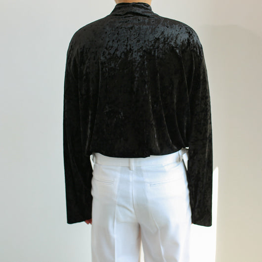Polera Cuello Alto Terciopelo Dorado para Hombre - Primavera - Image 9