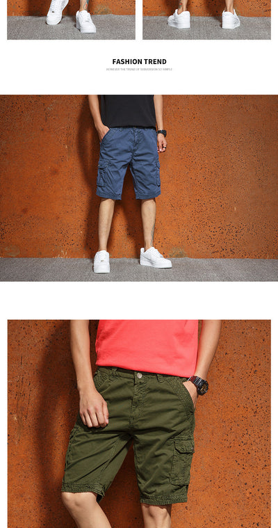 Pantalones Casuales Hombre Cintura Elástica Multibolsillos - Image 18