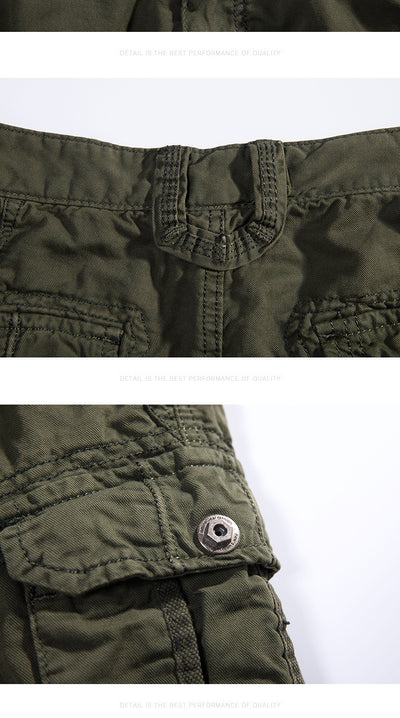 Pantalones Casuales Hombre Cintura Elástica Multibolsillos - Image 20