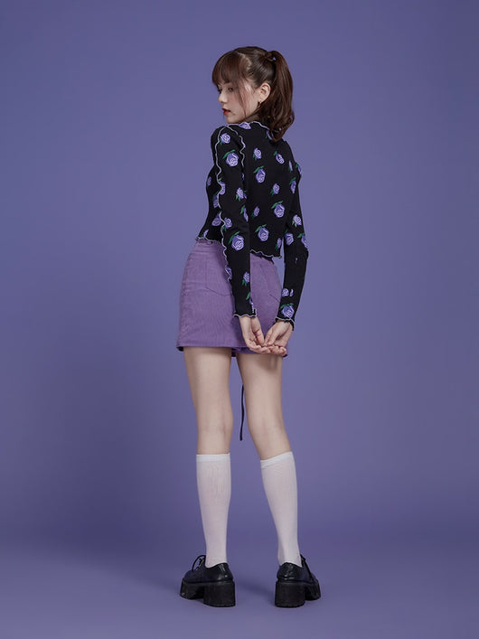 Falda Pantalón de Pana Elástica con Levanta Glúteos - Image 15