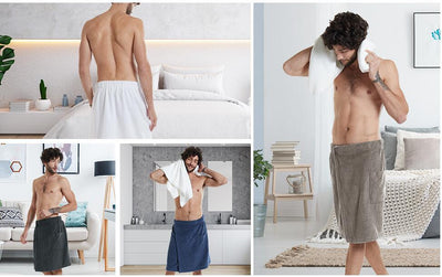 Bata de Toalla para Hombre con Cierre Velcro y Bolsillo - Image 9