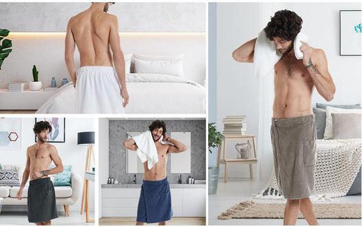 Bata de Toalla para Hombre con Cierre Velcro y Bolsillo - Image 9
