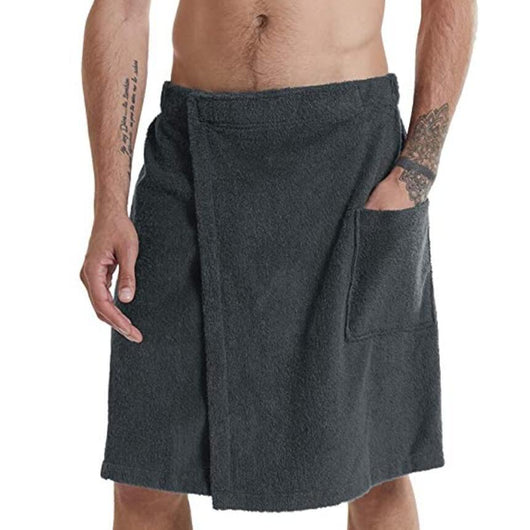 Bata de Toalla para Hombre con Cierre Velcro y Bolsillo - Image 10