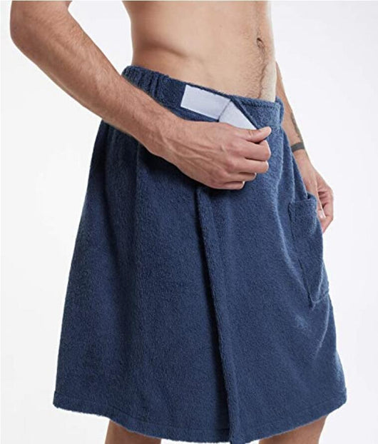 Bata de Toalla para Hombre con Cierre Velcro y Bolsillo - Image 15