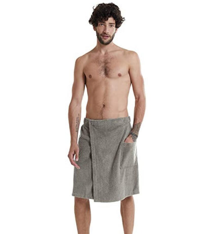 Bata de Toalla para Hombre con Cierre Velcro y Bolsillo - Image 18