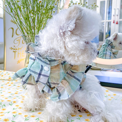 Camisa Fresca de Cuadros para Gatos - Ropa Ligera de Verano - Image 8