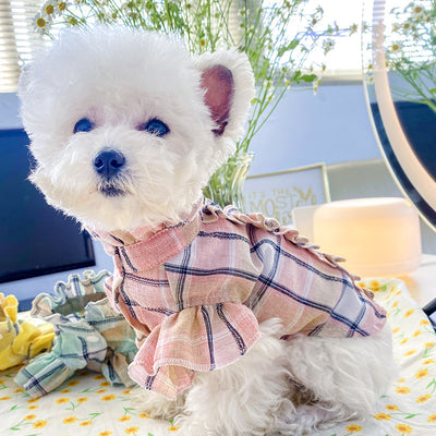 Camisa Fresca de Cuadros para Gatos - Ropa Ligera de Verano - Image 12