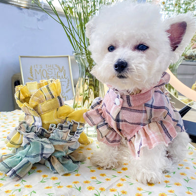 Camisa Fresca de Cuadros para Gatos - Ropa Ligera de Verano - Image 14