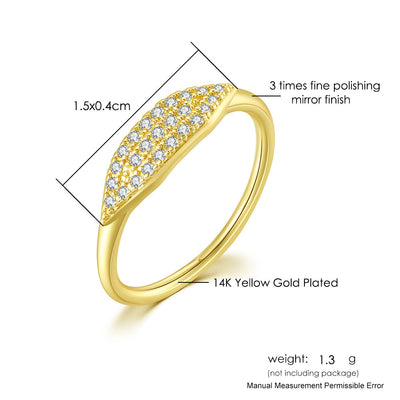 Anillo Fino Chapado en Oro para Mujer - Diseño Minimalista - Image 9
