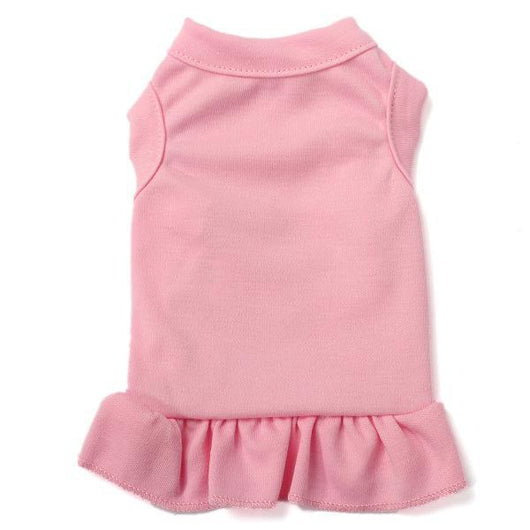 Vestido de Algodón con Volantes para Mascotas - Colores Sólidos - Image 10