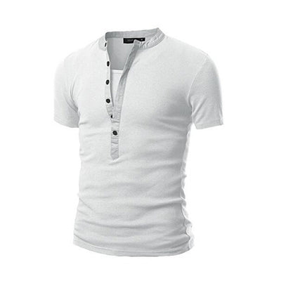 Camiseta Slim Fit con Costuras en Cuello para Hombre - Image 8