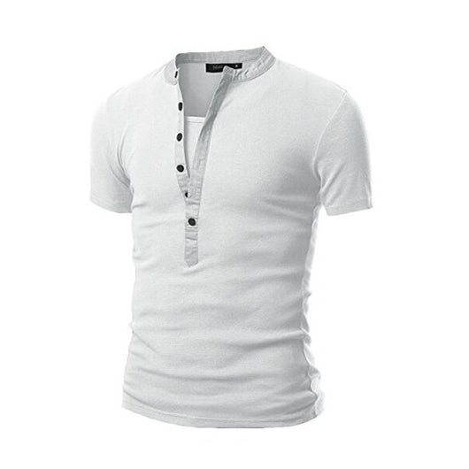 Camiseta Slim Fit con Costuras en Cuello para Hombre - Image 8