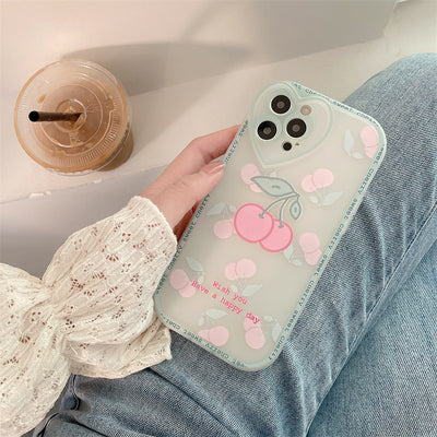Funda Protectora Cherry de Goma Suave para Celular - Image 12