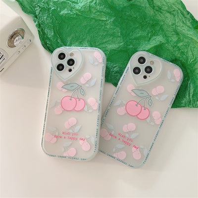 Funda Protectora Cherry de Goma Suave para Celular - Image 14