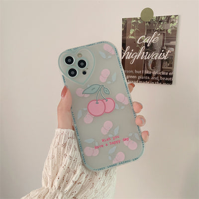 Funda Protectora Cherry de Goma Suave para Celular - Image 15