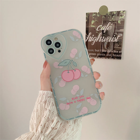 Funda Protectora Cherry de Goma Suave para Celular - Image 15