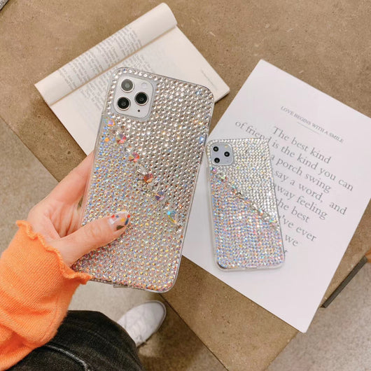 Funda Telefónica con Cristales de Diamante y Electroplata - Image 11