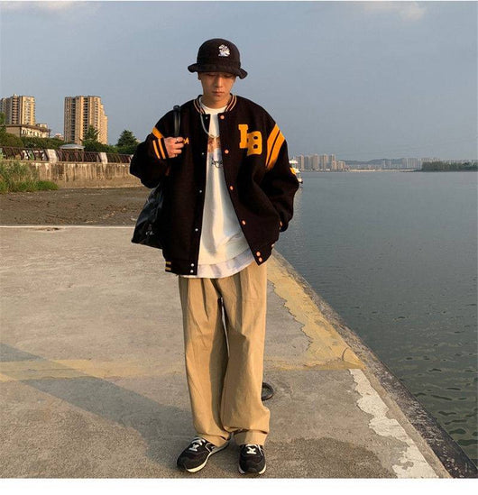 Sudadera Acolchada con Capucha y Cierre de Diseño Japonés Negro - Image 11