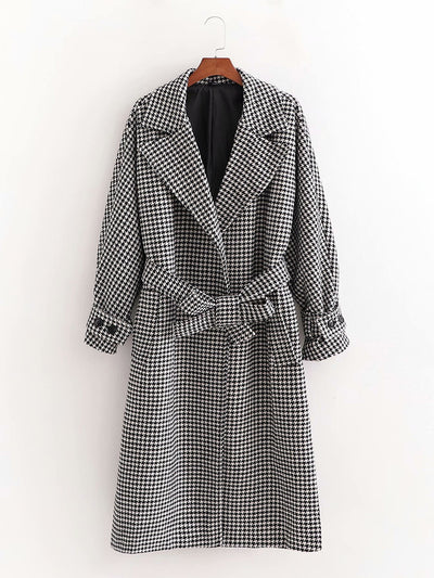 Abrigo de Lana a Cuadros para Mujer - Elegancia Ejecutiva - Image 6