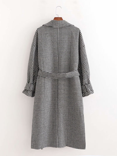 Abrigo de Lana a Cuadros para Mujer - Elegancia Ejecutiva - Image 7