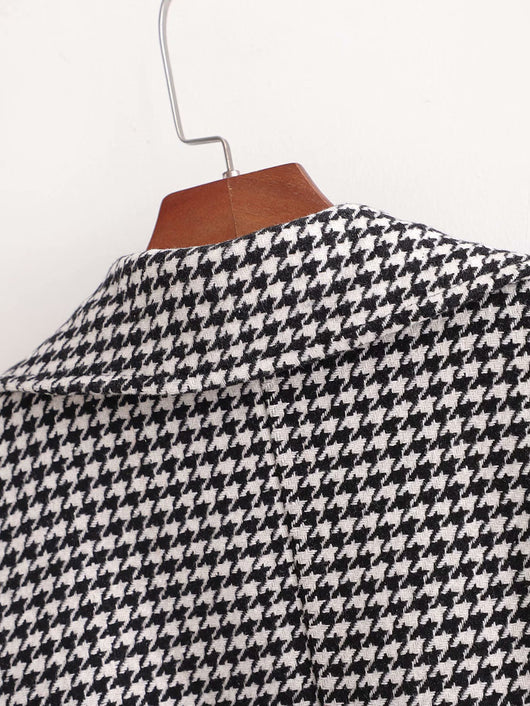 Abrigo de Lana a Cuadros para Mujer - Elegancia Ejecutiva - Image 14