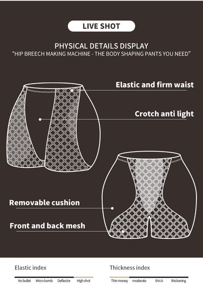 Shorts Deportivos Levantador de Glúteos con Espuma Acolchada y Malla - Image 19