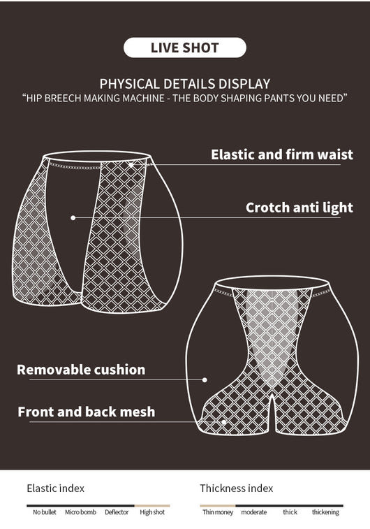 Shorts Deportivos Levantador de Glúteos con Espuma Acolchada y Malla - Image 19