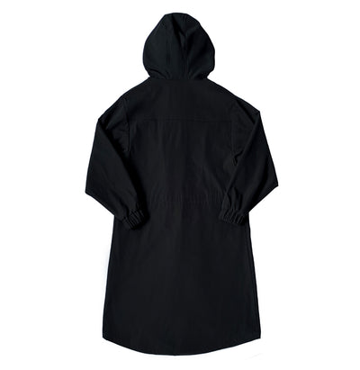 Chamarra Cortaviento Larga con Capucha y Bolsillos Amplios para Hombre - Image 19
