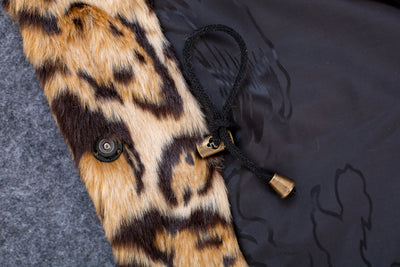 Abrigo Largo de Pelaje de Leopardo Talla Grande - Felpa de Visón Sintético - Image 22