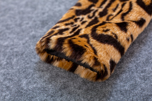 Abrigo Largo de Pelaje de Leopardo Talla Grande - Felpa de Visón Sintético - Image 26