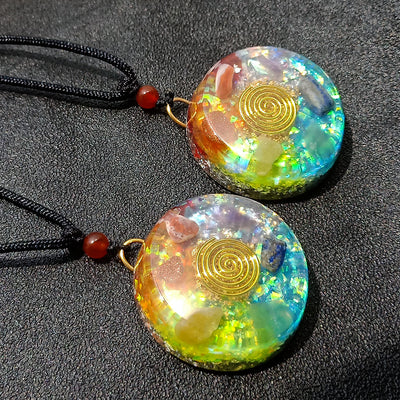 Colgante de Ágata Natural con Grava Semipreciosa Multicolor - Image 11