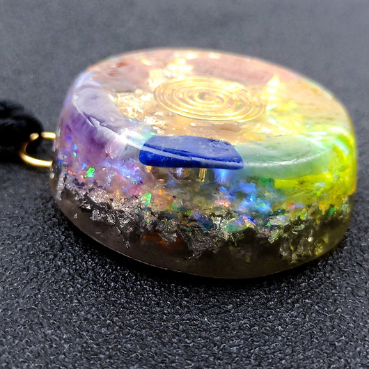 Colgante de Ágata Natural con Grava Semipreciosa Multicolor - Image 17