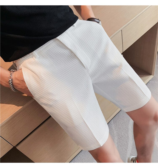 Shorts Casuales para Hombre Tela Waffle Corte Slim - Image 12
