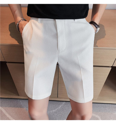 Shorts Casuales para Hombre Tela Waffle Corte Slim - Image 13