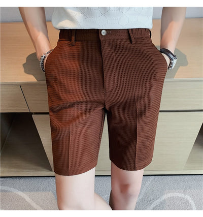 Shorts Casuales para Hombre Tela Waffle Corte Slim - Image 19