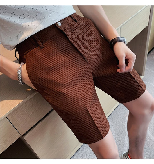 Shorts Casuales para Hombre Tela Waffle Corte Slim - Image 20