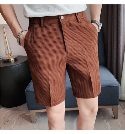 Shorts Casuales para Hombre Tela Waffle Corte Slim - Image 21