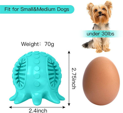 Bright yellow octopus-shaped dog toy with textured nubs and internal spikes for teeth cleaning. - Image 11