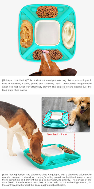 Comedero y Bebedero Lento para Perros con Bandeja Antideslizante - Image 9