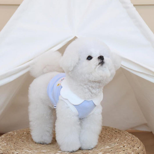 Chaleco Suave con Bordado de Nubes para Perros - Image 15