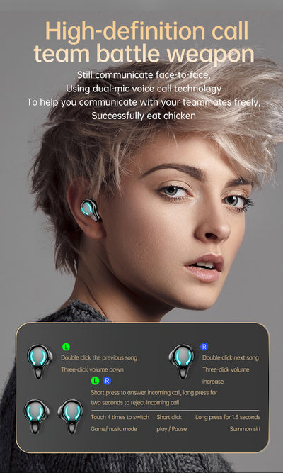 Auriculares Gaming Bluetooth Sin Retardo para Móviles - Image 24