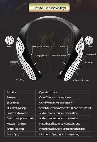 Auriculares Deportivos Bluetooth con Soporte Cervical - Image 18